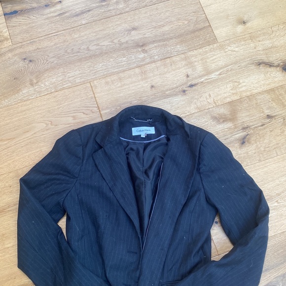 Calvin Klein Striped Professional Blazer - Picture 2 of 7